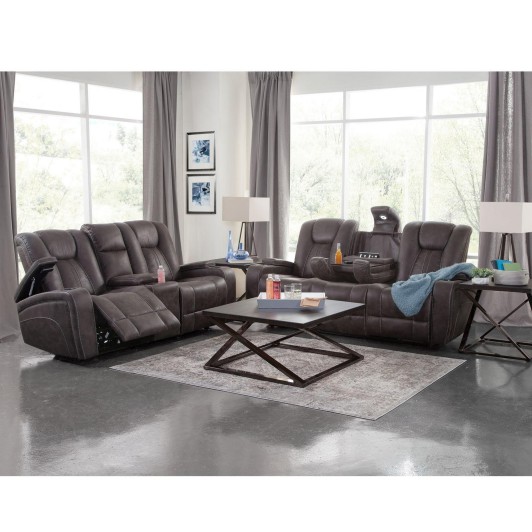 Cowboy Transformer Granite Reclining Sofa & Loveseat